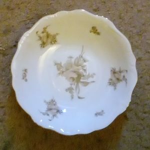 JOHANN HAVILAND SET 8 LOW SOUP BOWLS SEPIA ROSE